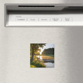 Rowboat Am See verankert Magnet (In Situ (Geschirrspüler))