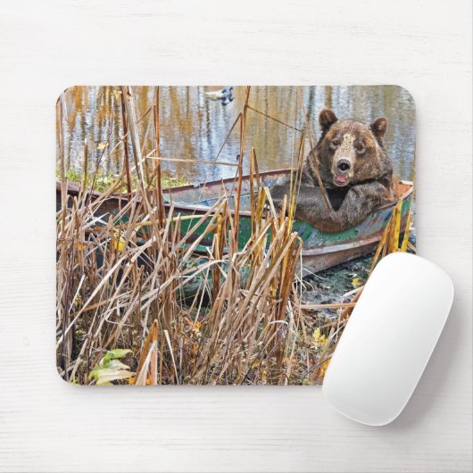 Rowboat Bear Mousepad (Mit Mouse)