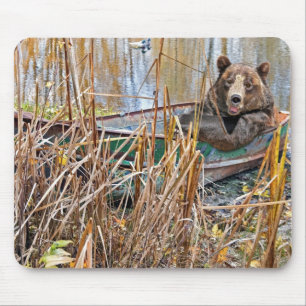 Rowboat Bear Mousepad