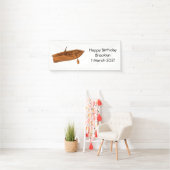 Rowboat-Cartoon-Abbildung Banner (Insitu)