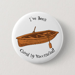 Rowboat-Cartoon-Abbildung Button