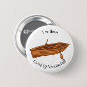 Rowboat-Cartoon-Abbildung Button (Vorne & Hinten)