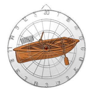 Rowboat-Cartoon-Abbildung Dartscheibe