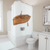 Rowboat-Cartoon-Abbildung Duschvorhang (Beispiel)