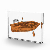 Rowboat-Cartoon-Abbildung Fotoblock (Rechts)