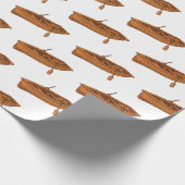 Rowboat-Cartoon-Abbildung Geschenkpapier (Ecke)
