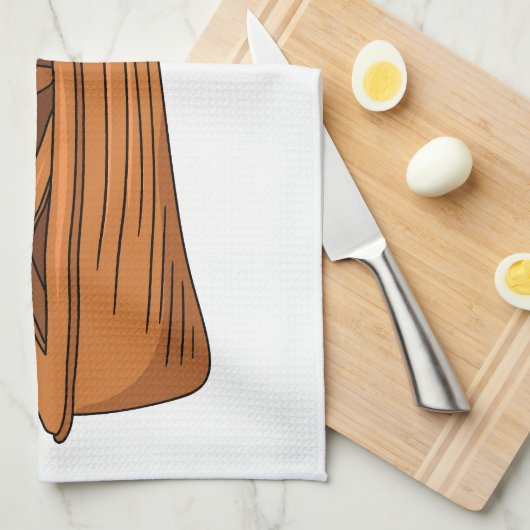 Rowboat-Cartoon-Abbildung Geschirrtuch (Viertel Falte)