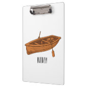 Rowboat-Cartoon-Abbildung Klemmbrett (Links)