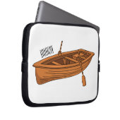 Rowboat-Cartoon-Abbildung Laptopschutzhülle (Vorne Rechts)