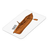 Rowboat-Cartoon-Abbildung Magnet (Linke Seite)