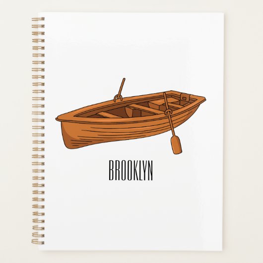 Rowboat-Cartoon-Abbildung Planer (Vorderseite)