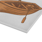 Rowboat-Cartoon-Abbildung Schneidebrett (Ecke)