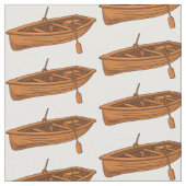 Rowboat-Cartoon-Abbildung Stoff (Nahaufnahme)