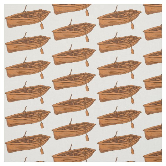 Rowboat-Cartoon-Abbildung Stoff (Muster)