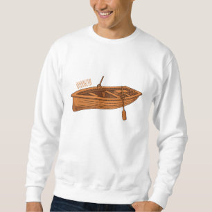 Rowboat-Cartoon-Abbildung Sweatshirt