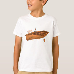 Rowboat-Cartoon-Abbildung T-Shirt