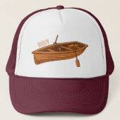 Rowboat-Cartoon-Abbildung Truckerkappe (Vorderseite)