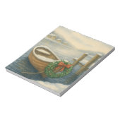 Rowboat Christmas Notizblock (Rotiert)