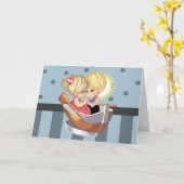 Rowboat-Grußkarte Karte (Gelbe Blume)