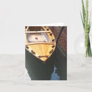 Rowboat in Venedig - notecard Karte
