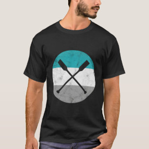 Rowboat Kanu Oars Retro Geschenk für Männer Frauen T-Shirt