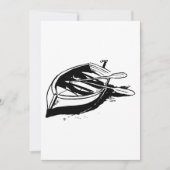 Rowboat Sketch Einladung (Vorderseite)