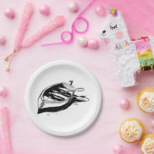 Rowboat Sketch Pappteller (Party)