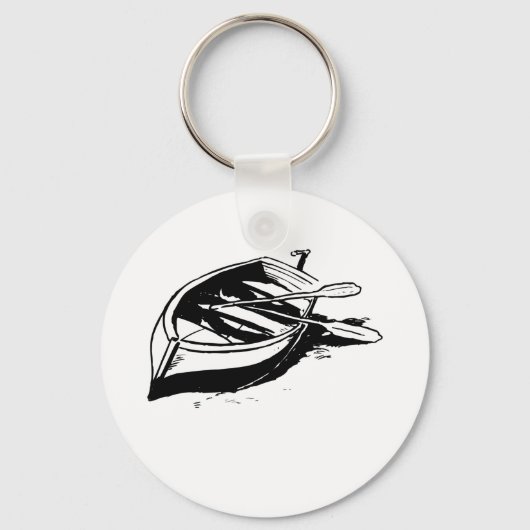 Rowboat Sketch Schlüsselanhänger (Vorderseite)