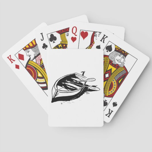 Rowboat Sketch Spielkarten (Rückseite)