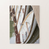 Rowboats auf dem Fluss Stratford Upon Avon Boats Puzzle (Vertikal)