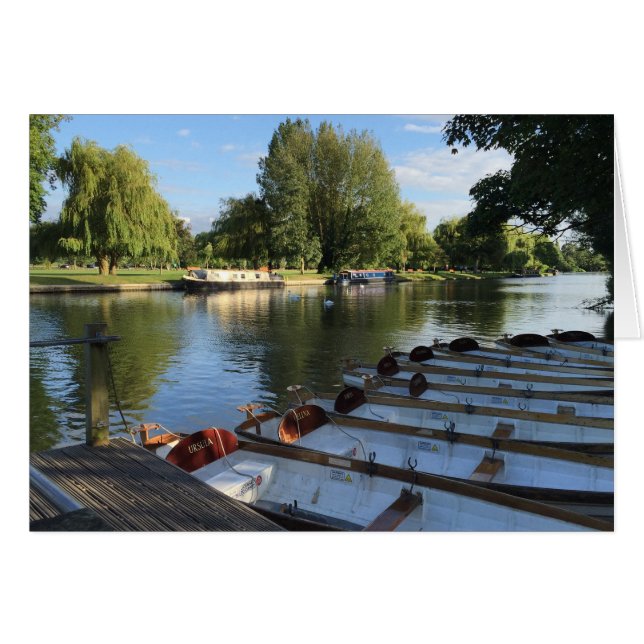 Rowboats Boats auf dem Fluss Stratford Upon Avon U (Vorderseite (Horizontal))