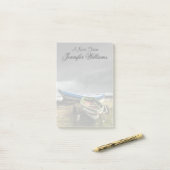 Rowboote an der Küste| England Post-it Klebezettel (Auf Schreibtisch)