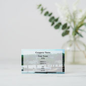 Rowboote gepökelt am Dock Visitenkarte (Stehend Vorderseite)