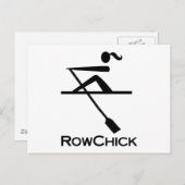 RowChick-Logo Postkarte (Vorne/Hinten)