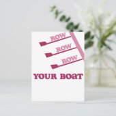RowChick Row Row Row Ihr Boot Postkarte (Stehend Vorderseite)