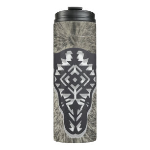 Rowdy Cowboy Brave Bull Imitate cowhid Design Thermosbecher