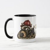 Rowdy Freiwilliger Feuerwehrmann Freizeit Dispatch Tasse (Links)