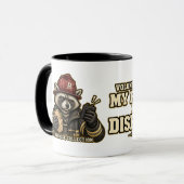 Rowdy Freiwilliger Feuerwehrmann Freizeit Dispatch Tasse (Vorderseite Links)