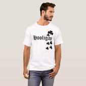Rowdy-schwarze Kleeblätter T-Shirt (Vorne ganz)