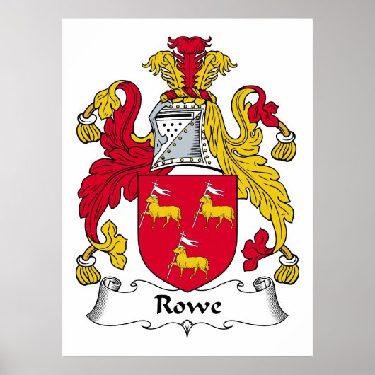 Rowe Familienwappen Poster (Vorne)