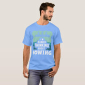 Rower always thinking about rowing sports row fami T-Shirt (Vorne ganz)