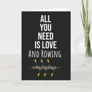 Rower Cards Ruderboot Crew Sport Karte