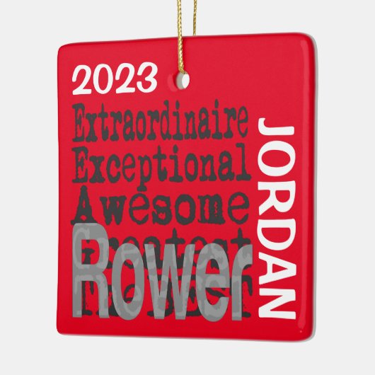 Rower Extraordinaire CUSTOM Keramikornament (Links)