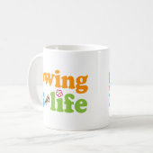 Rower-Geschenk-Mädchen Kaffeetasse (Vorderseite Links)