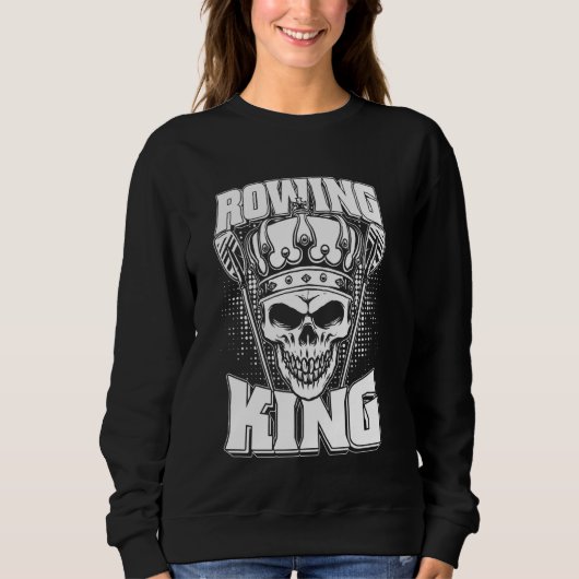 Rower Skull - Row Boat Rowing King Sweatshirt (Vorderseite)