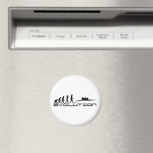 Rower Water Sport Evolution Art Magnet (In Situ (Geschirrspüler))
