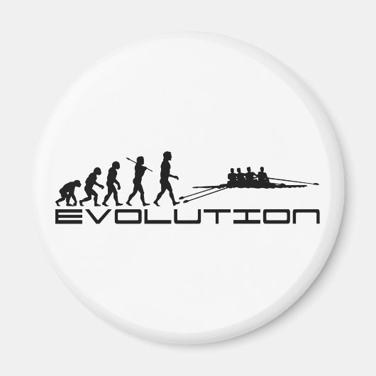 Rower Water Sport Evolution Art Magnet (Vorne)
