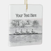 Rowers Crew Team Water Sports #2 Keramikornament (Rechts)