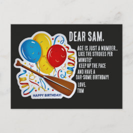 Rower's Geburtstagsgenuss: Oar-some Celebration Postkarte