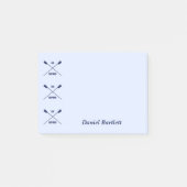 Rowers Ohr inspirierend smartes Blau personalisier Post-it Klebezettel (Vorderseite)